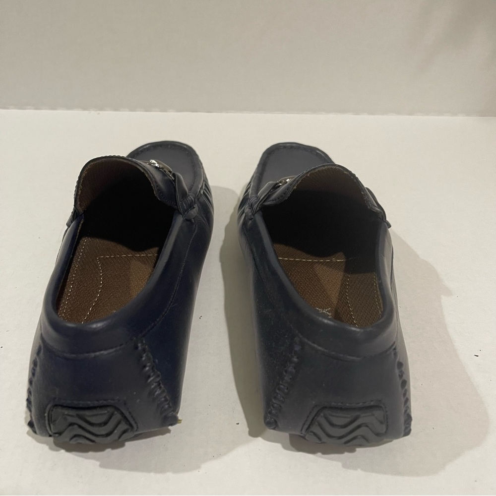 Men’s Chuxx Navy Blue Faux Leather Slip On Loafers Business Casual Size 8 US! - Picture 5 of 10